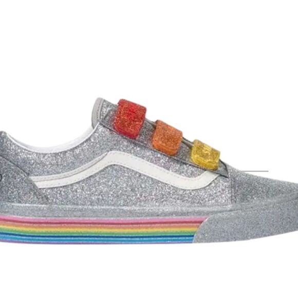 Vans Flour Shop x Old school V “silver rainbow” in Metallic - Picture 2 of 13